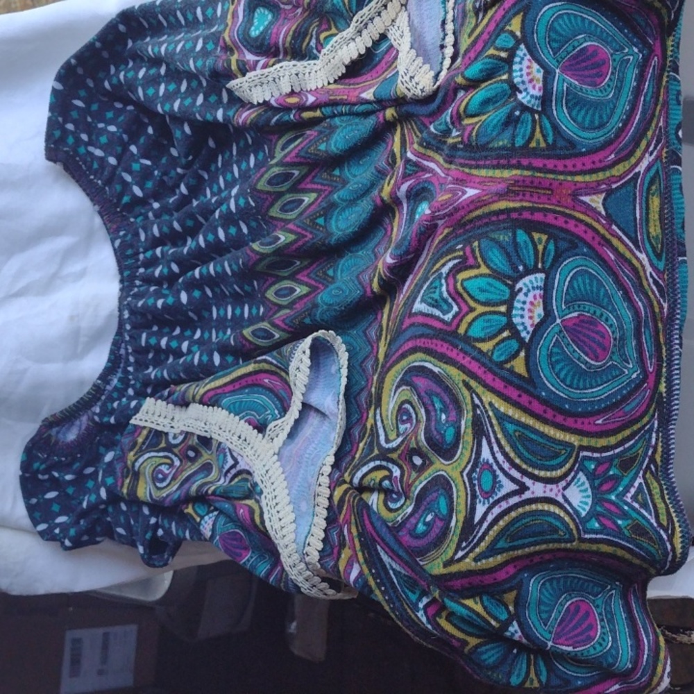 Ladies Lace Trim Sleeve Tunic